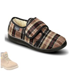 Mjartan férfi barna rövidszárú mamusz